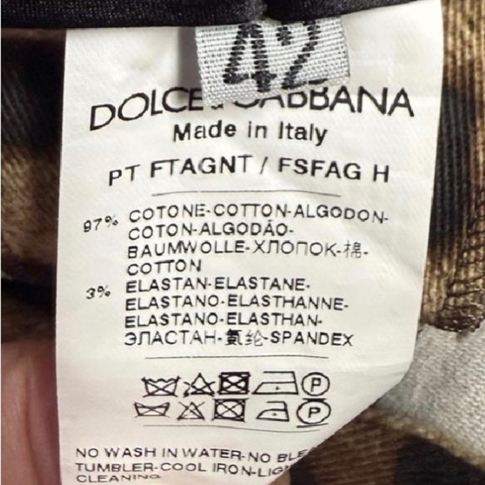 LOW START🔥NWT Dolce & Gabbana Ladies Leopard Drill pants size 42 (NWT $1125) - Picture 6 of 15